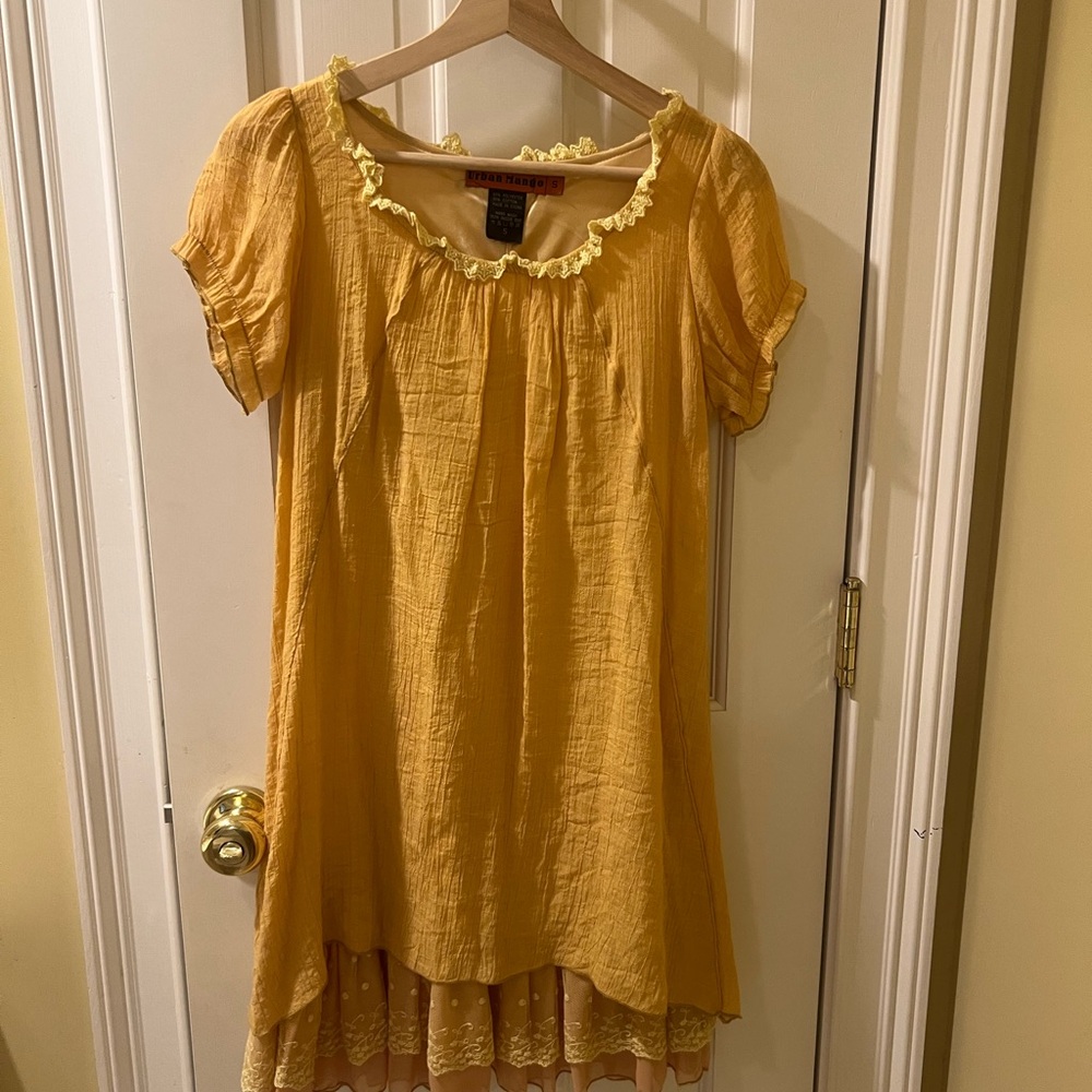 Yellow Ruffled Dress